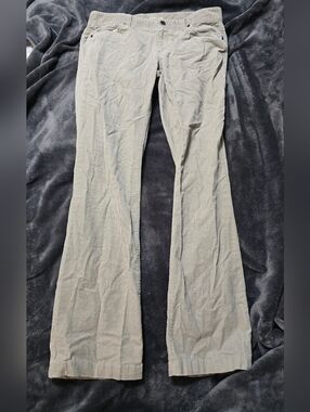 Ann Taylor Denim Corduroy Pants in Cream Size 10